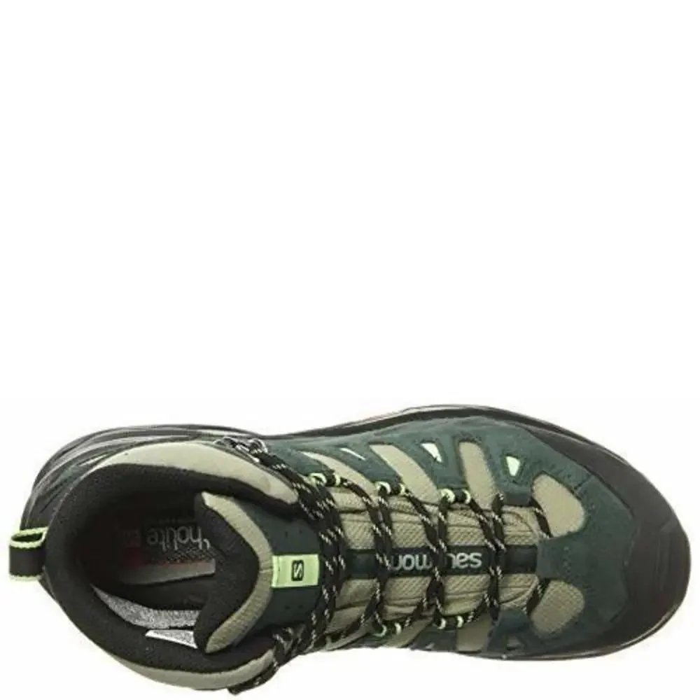 Salomon Women's Dark Green and Light Green Hiking Boots